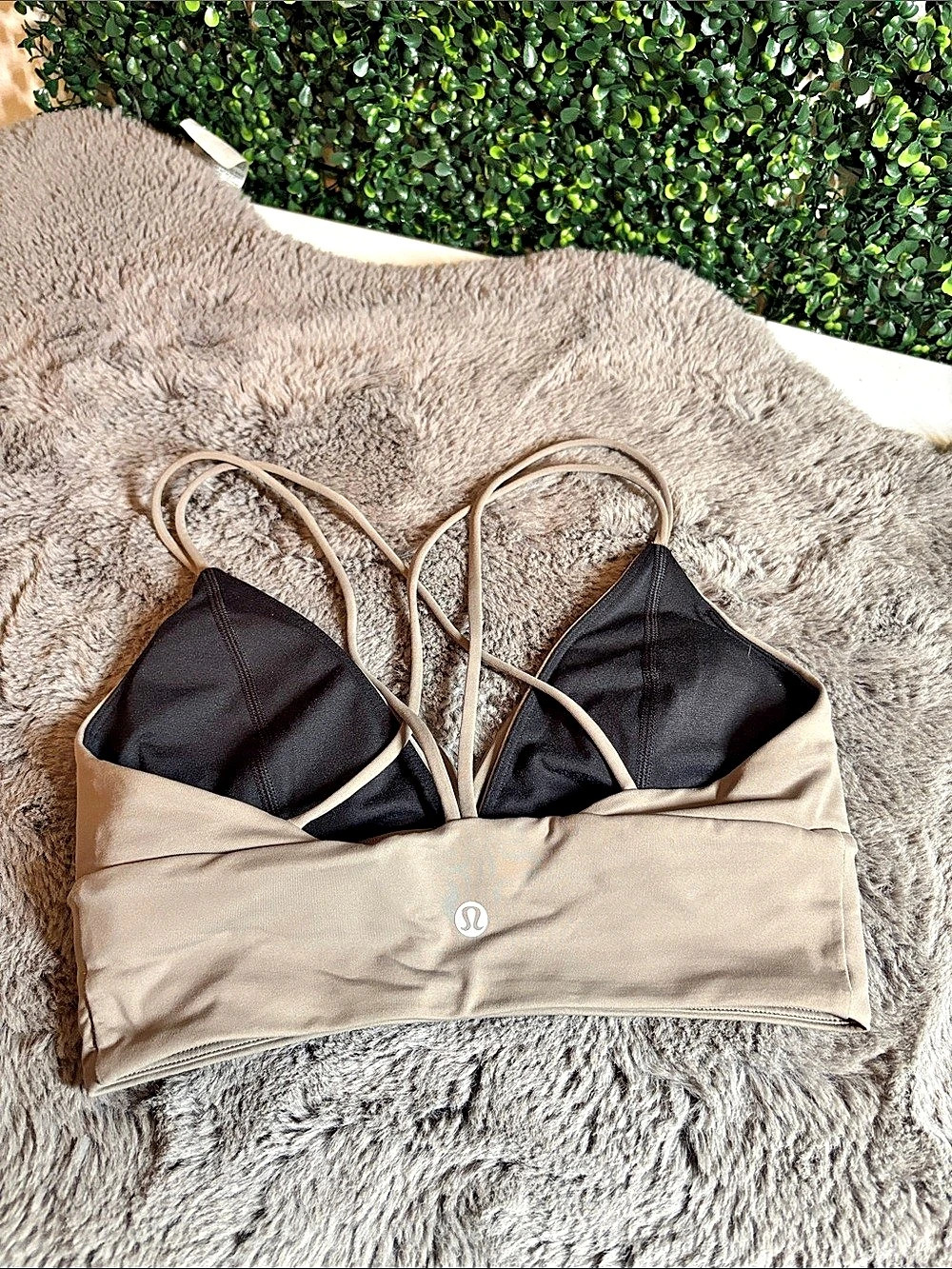 lululemon Taupe Sports Bra Size 6